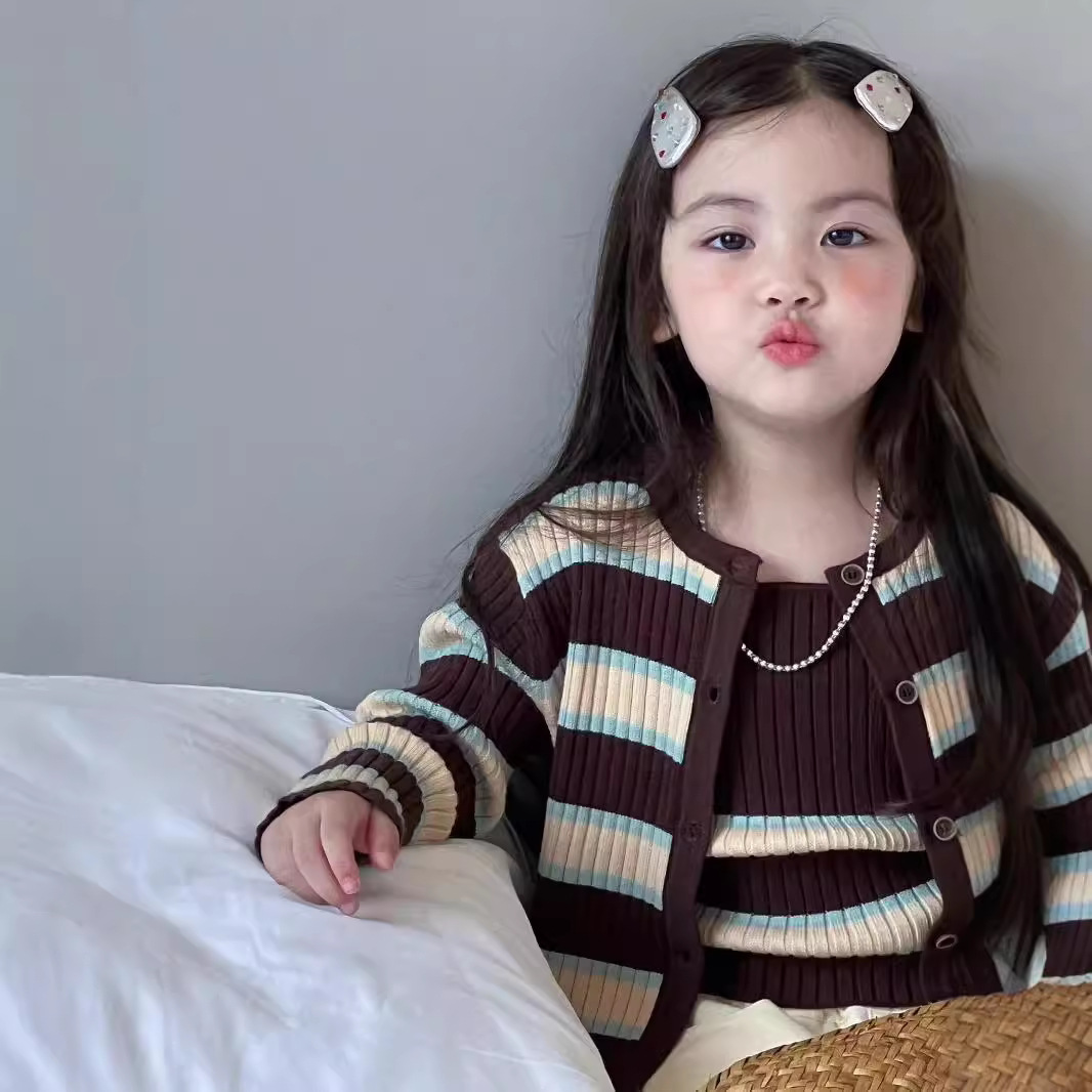 2024★春秋新作★韓国風ベビー服★トップス+コート★ズボン★80cm〜130cm 2色