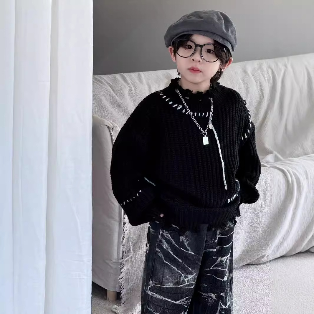 「2024」子供服★トップス★ニット★セーター★韓国風子供服★90cm〜140cm