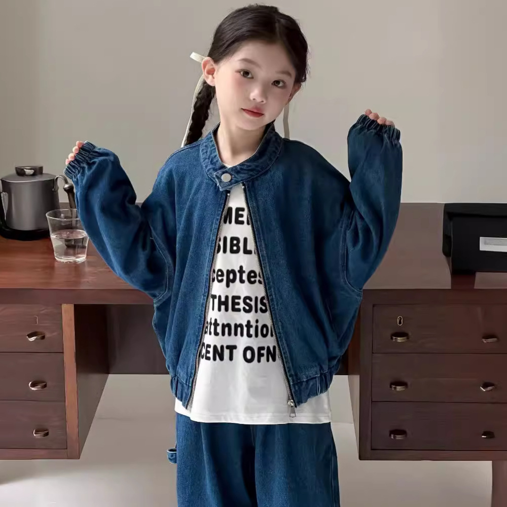 2024★春秋新作★韓国風ベビー服★コート+ズボン★90cm〜150cm 2色