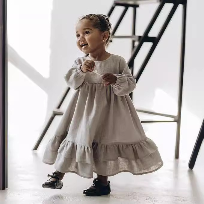 2024★春秋新作★韓国風子供服★ワンピース★90cm〜140cm