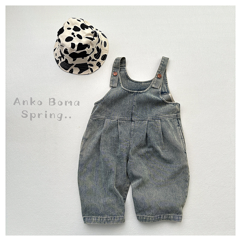 2024秋新品★子供服　デニムサロペット★80cm〜130cm