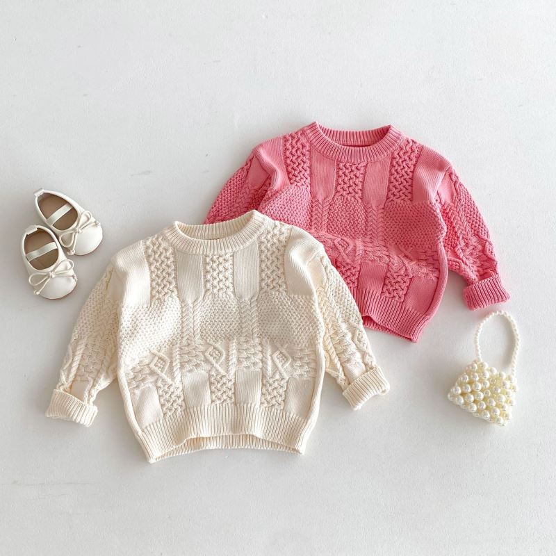 「2024」子供服★トップス★ニット★セーター★韓国風子供服★2色80cm〜130cm