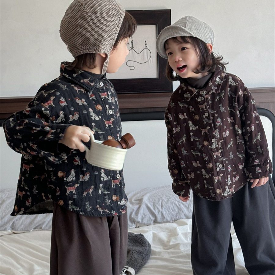 2024秋新作★子供服　トップス　シャツ★80cm〜140cm 3色