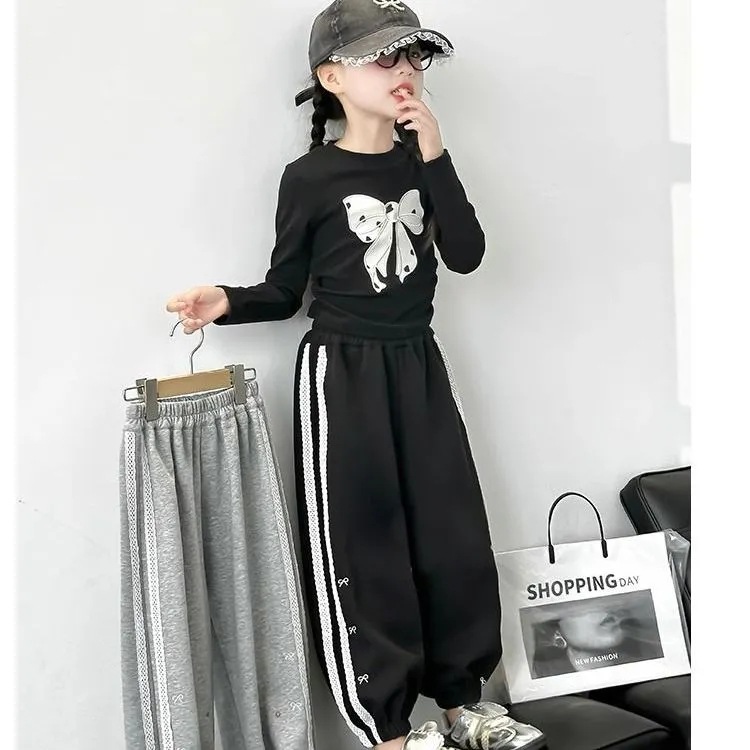 2024秋新作★子供服　トップス&ズボン分けて★110cm〜160cm 2色