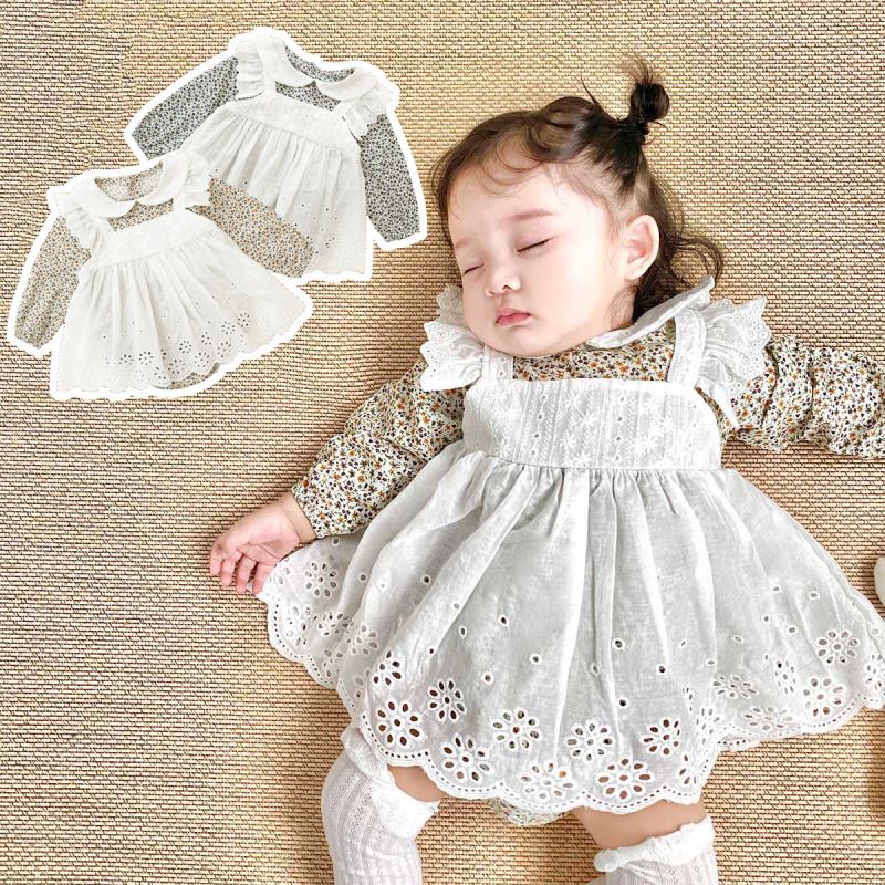 「2024」子供服★ロンパース★連体服★花柄★韓国風子供服★2色0-6m〜2-3y