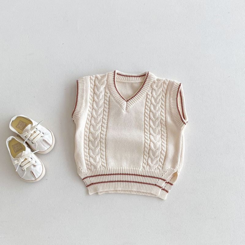2024秋冬新★子供服　ニットベスト★80cm〜130cm