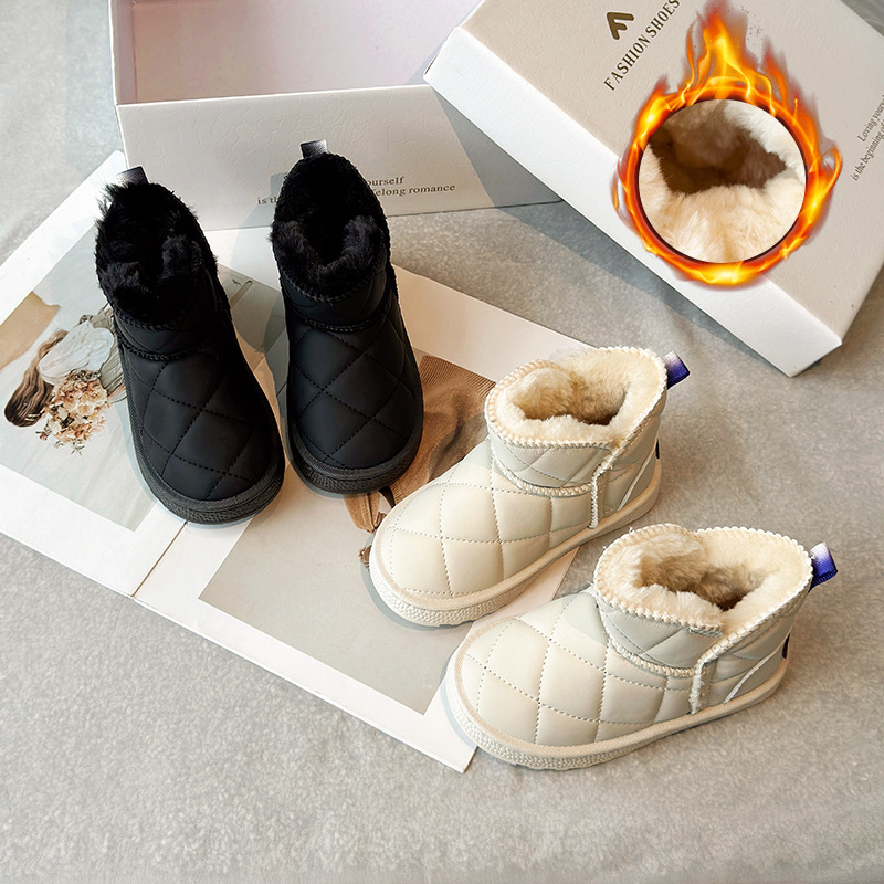 「2024」靴★子供靴★キッズ靴★シューズ★裏起毛★スノーブーツ★2色25#〜36#