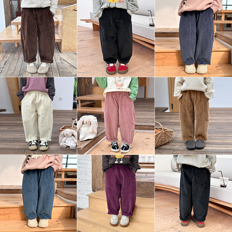 2024秋冬新入荷★子供服　ズボン★90cm〜160cm 8色