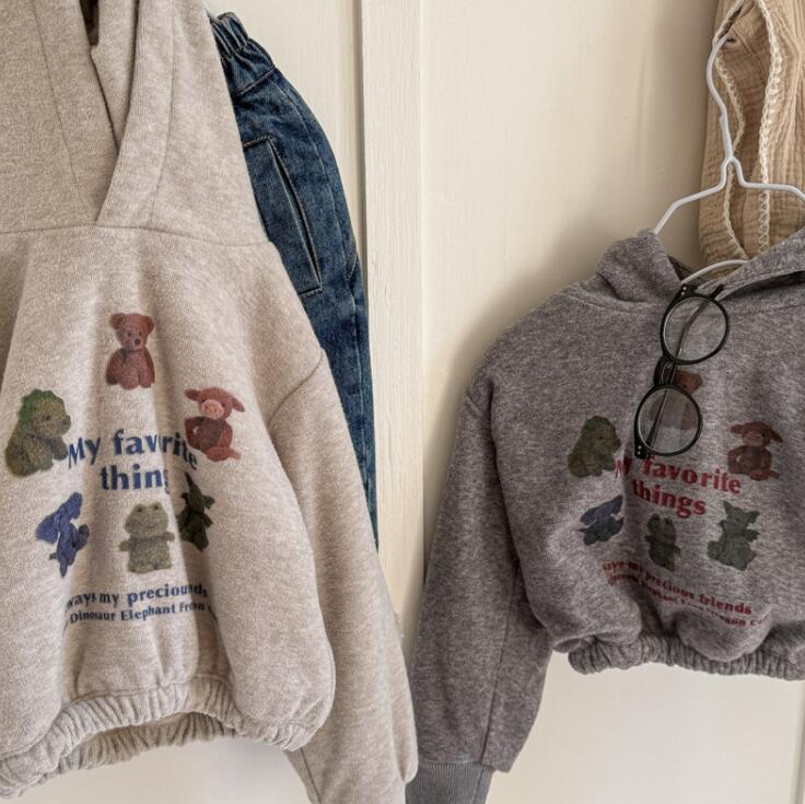 2024秋冬新品★子供服　パーカー　トップス★80cm〜130cm 2色