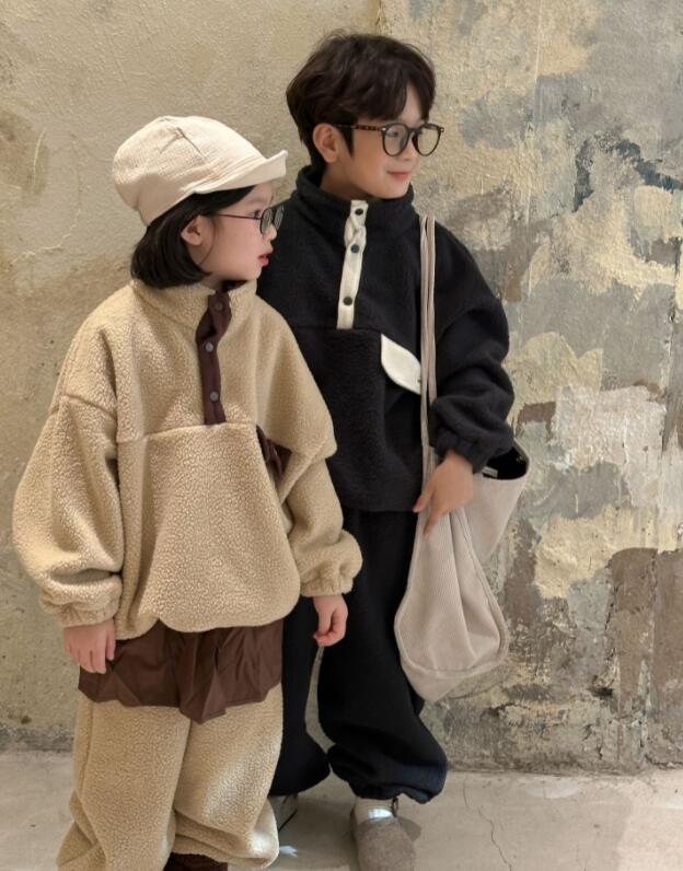 「2024」子供服★トップス+ズボン★セットアップ★韓国風子供服★2色90cm〜150cm