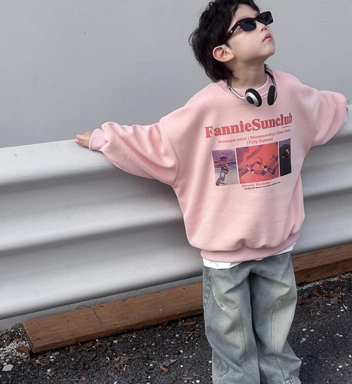 2024秋新品★子供服　トレーナー★110cm〜160cm 2色