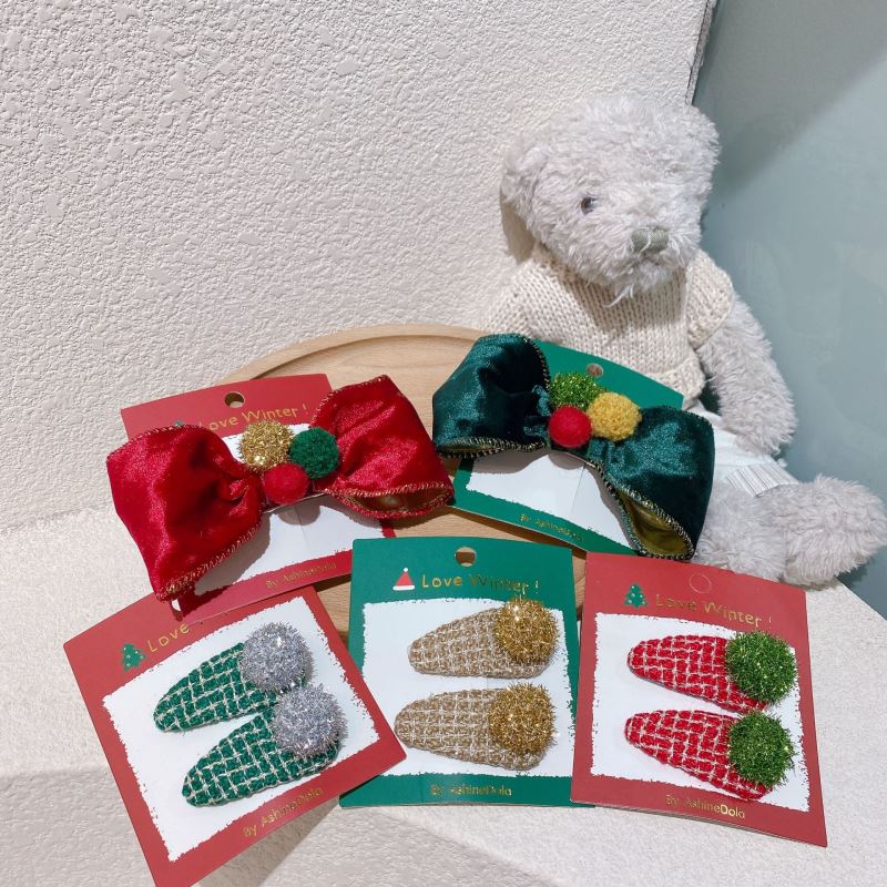 クリスマス★髪飾り★まとめ髪用★ヘアアクセサリー★子供用★ヘアピン★可愛い