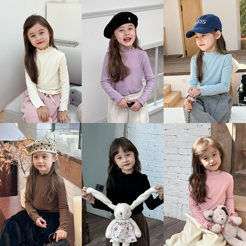 2024秋冬新品A★子供服　トップス　インナー★90cm〜160cm 7色