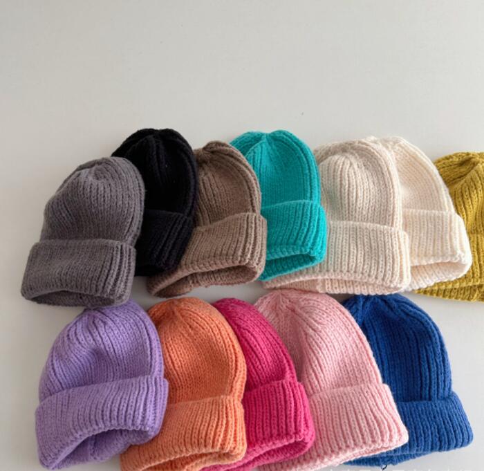 2024年新品★子供用★ニット帽子　ハット★ 12色