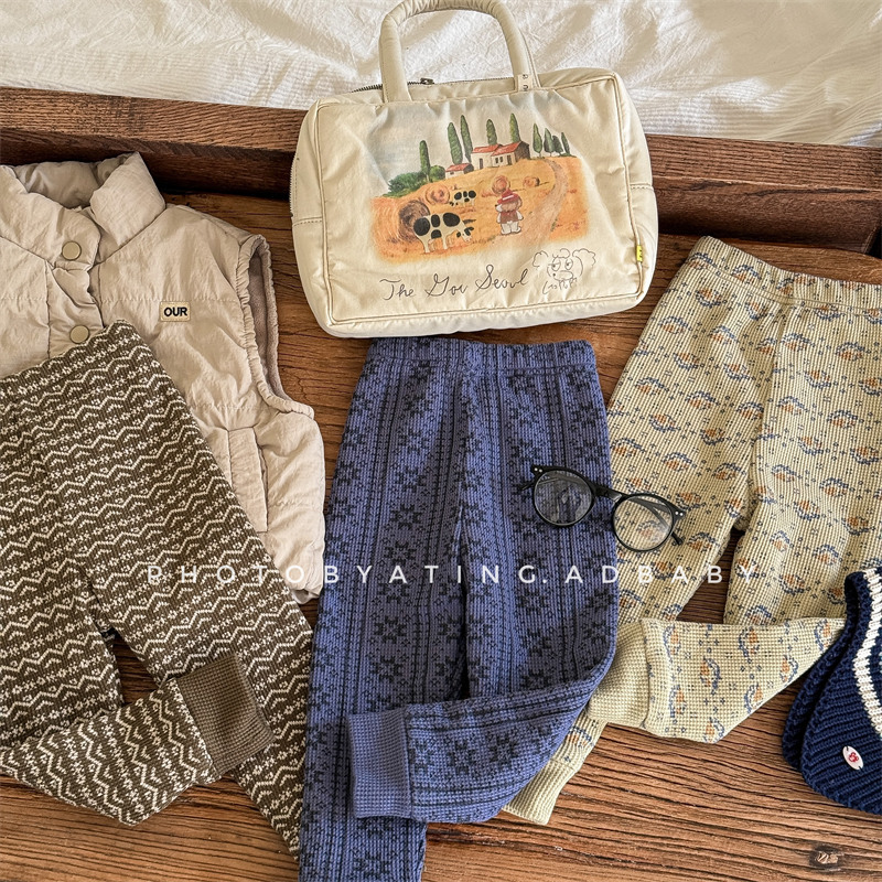 「2024」子供服★ズボン★ボトムス★レギンス★韓国風子供服★3色80cm〜130cm