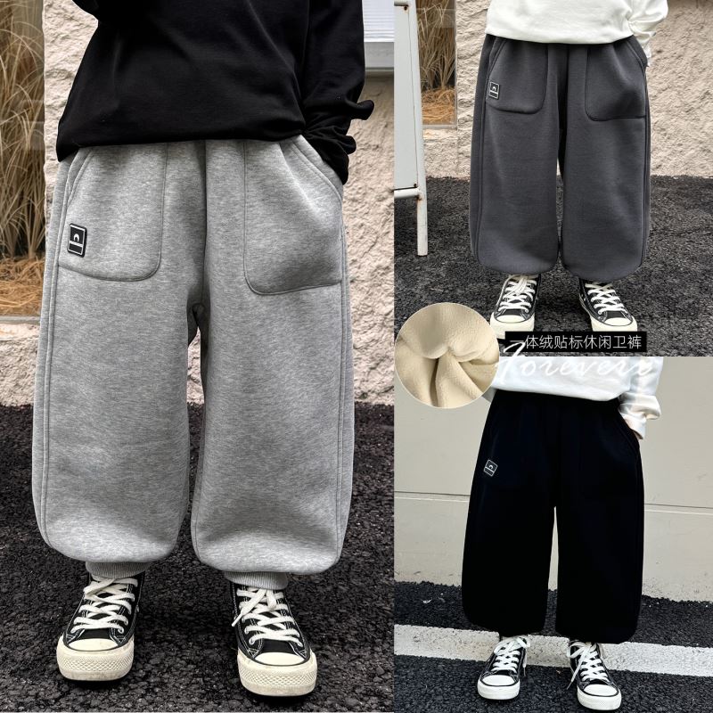 2024冬新品★子供服　ズボン  裏起毛★90cm〜150cm 3色