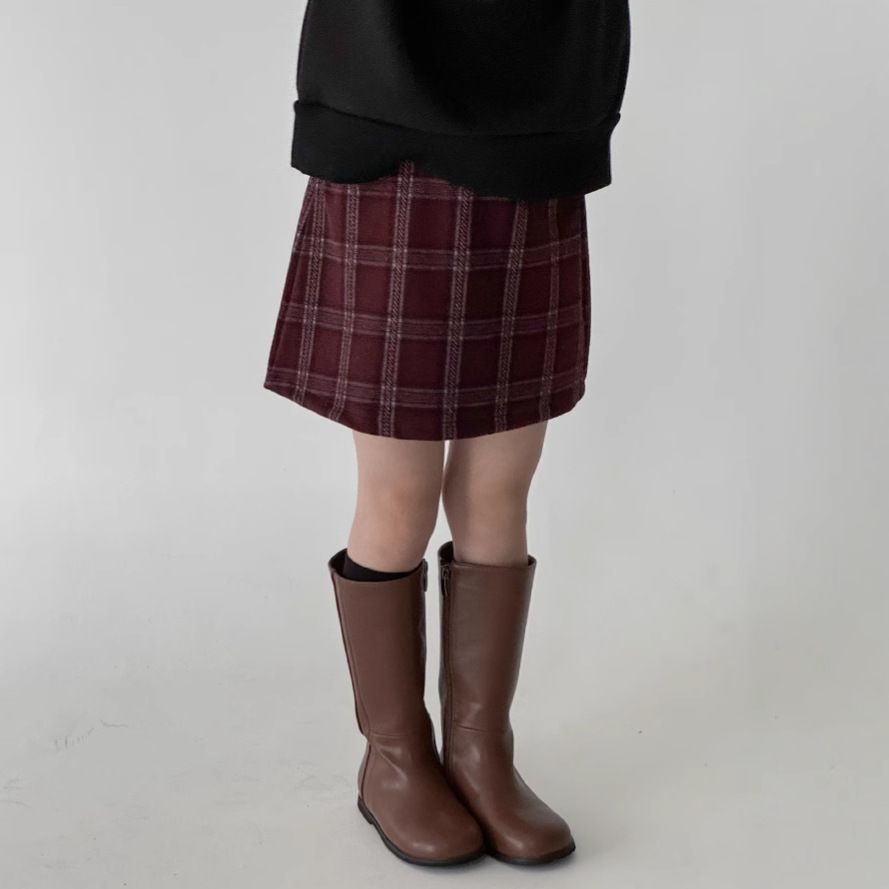 20244秋冬新品★子供服　スカート 　裏起毛★90cm〜150cm