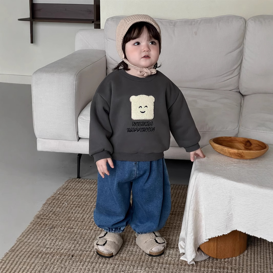 2024秋冬新品★子供服　トレーナー　裏起毛★73CM〜100cm 3色