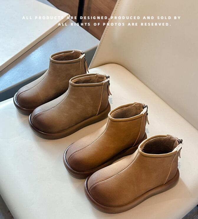 「2024」靴★子供靴★キッズ靴★シューズ★キッズ★ショートブーツ★2色27#〜37#