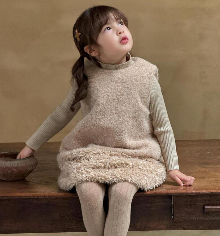 2024冬新品J★子供服　ワンピース★90cm〜140cm