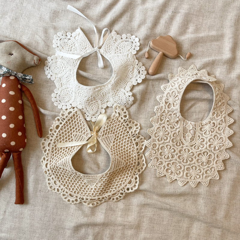 2024★ベビー用★食事用エプロン★食事用ビブ★涎掛け★ 6色