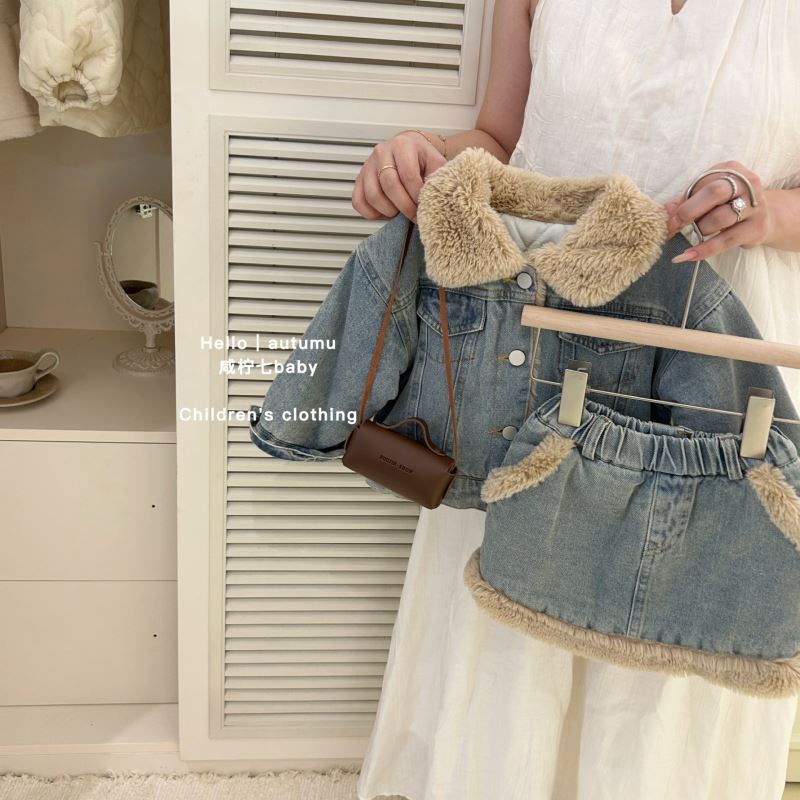 2024★秋冬新作★韓国風ベビー服★厚手★コート+スカート★80〜130