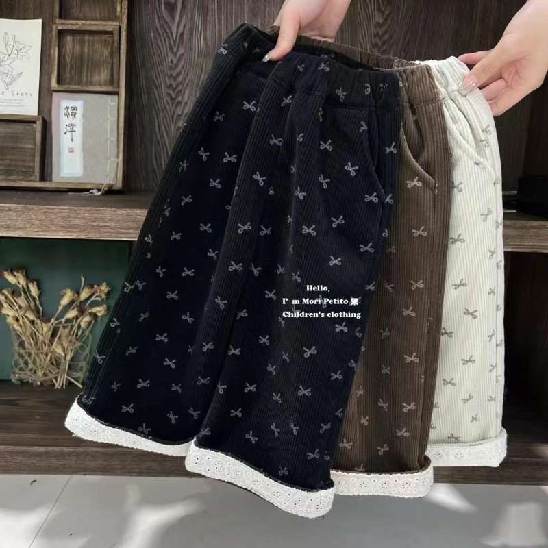 2024秋冬新品★子供服　ズボン　裏起毛★80〜130 3色