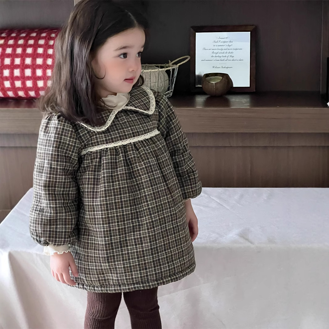 2024冬新品★子供服　ワンピース★73CM〜100cm 2色