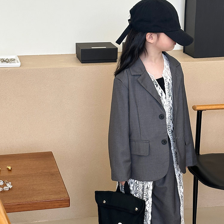 2024★春秋新作★韓国風ベビー服★ワンピース★コート+ズボン★90cm〜160cm 2色