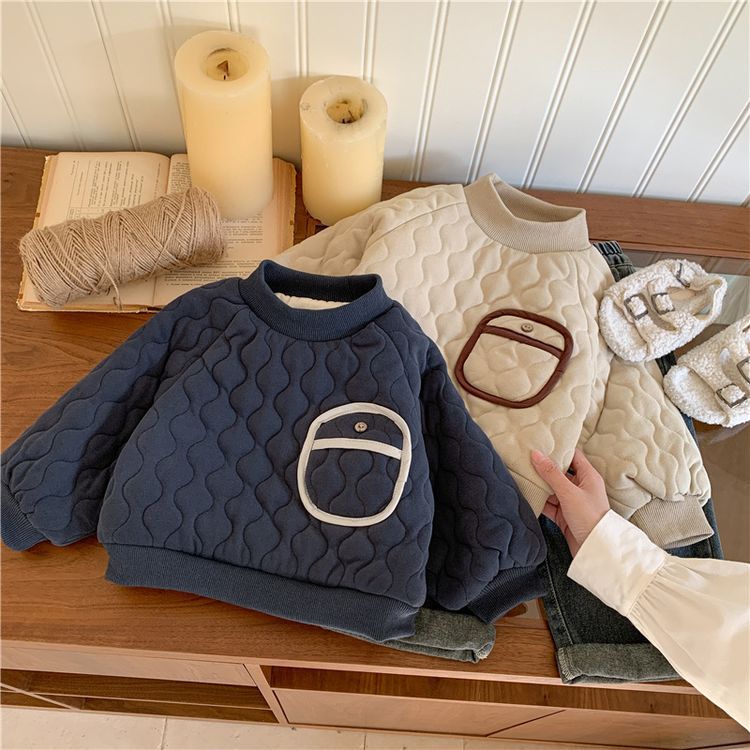 「2024」子供服★トップス★トレーナー★裏起毛★韓国風子供服★2色80cm〜140cm