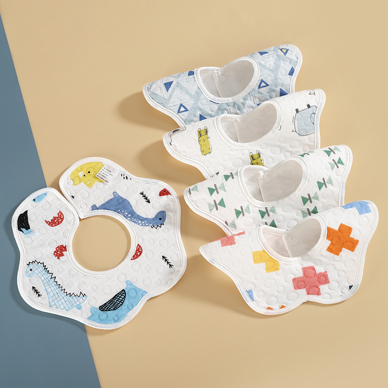 2024★ベビー用★食事用エプロン★食事用ビブ★涎掛け★ 9色