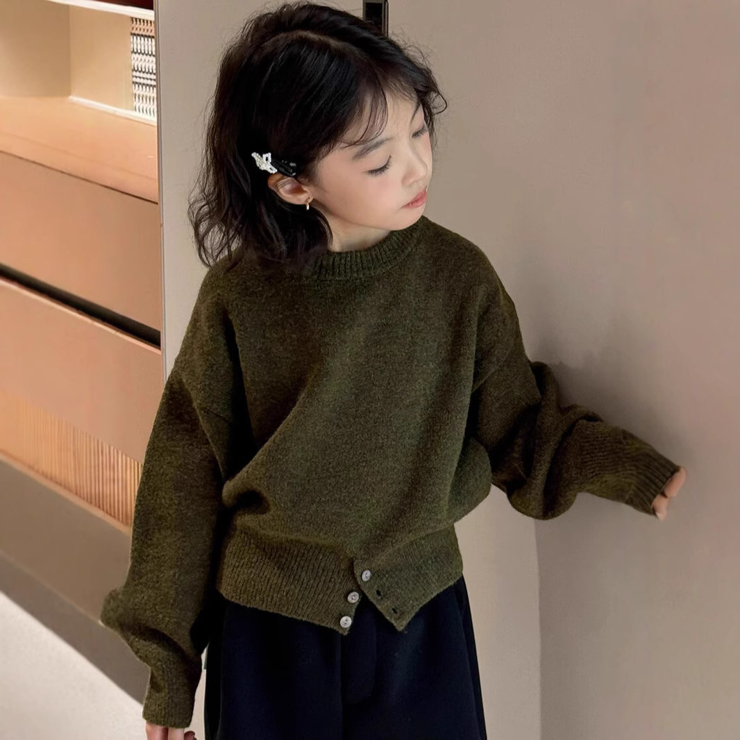 「2025」子供服★トップス★ニット★セーター★韓国風子供服★2色120cm〜170cm