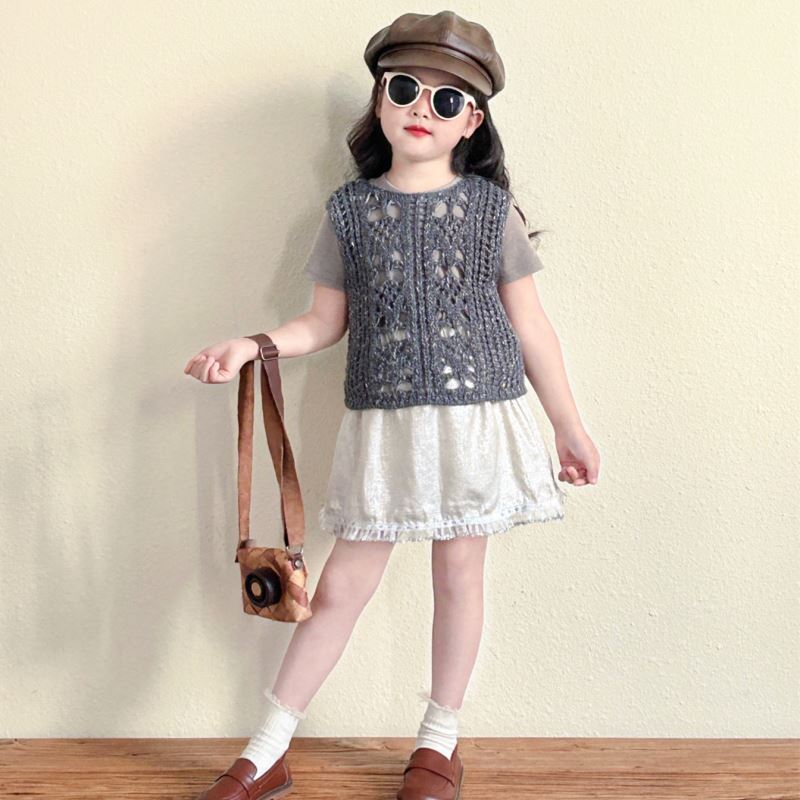 2025新品★子供服　Tシャツ&ベスト&スカート★90cm〜140cm