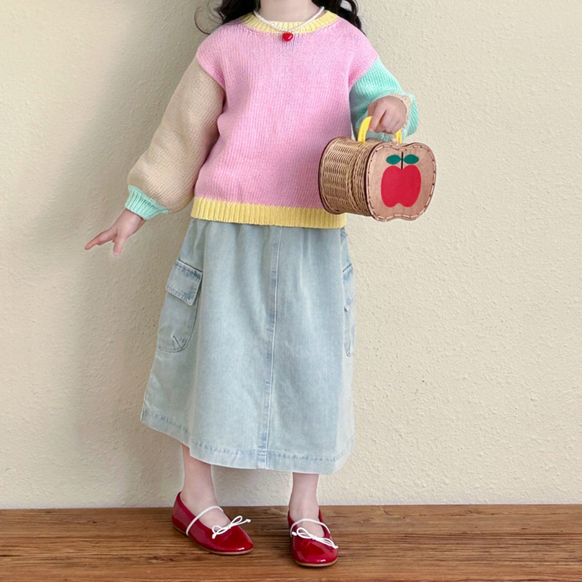 2025新品★子供服　デニムスカート★90cm〜140cm