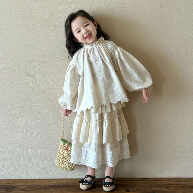 「2025」子供服★トップス★スカート★韓国風子供服★2色7#〜17#