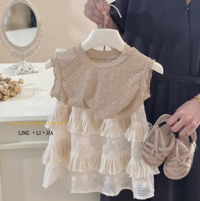 「2025」子供服★トップス+スカート★セットアップ★韓国風子供服★90cm〜140cm