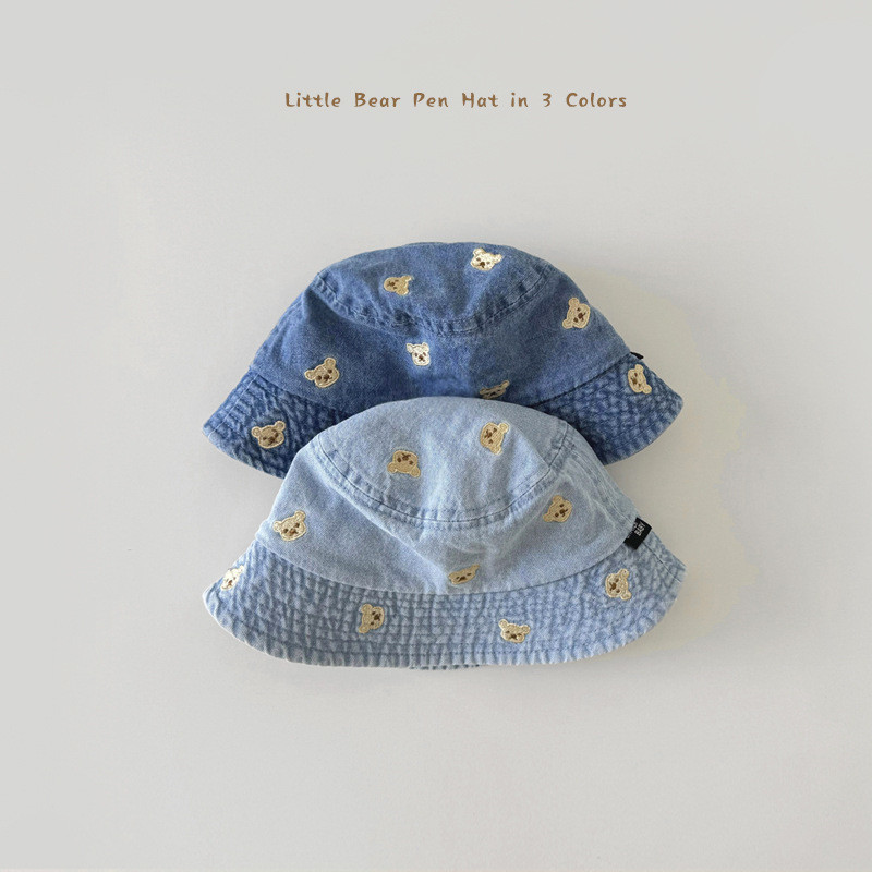 「2025」子供用★帽子★キャップ★ベビー★デニム★バケットハット★3色