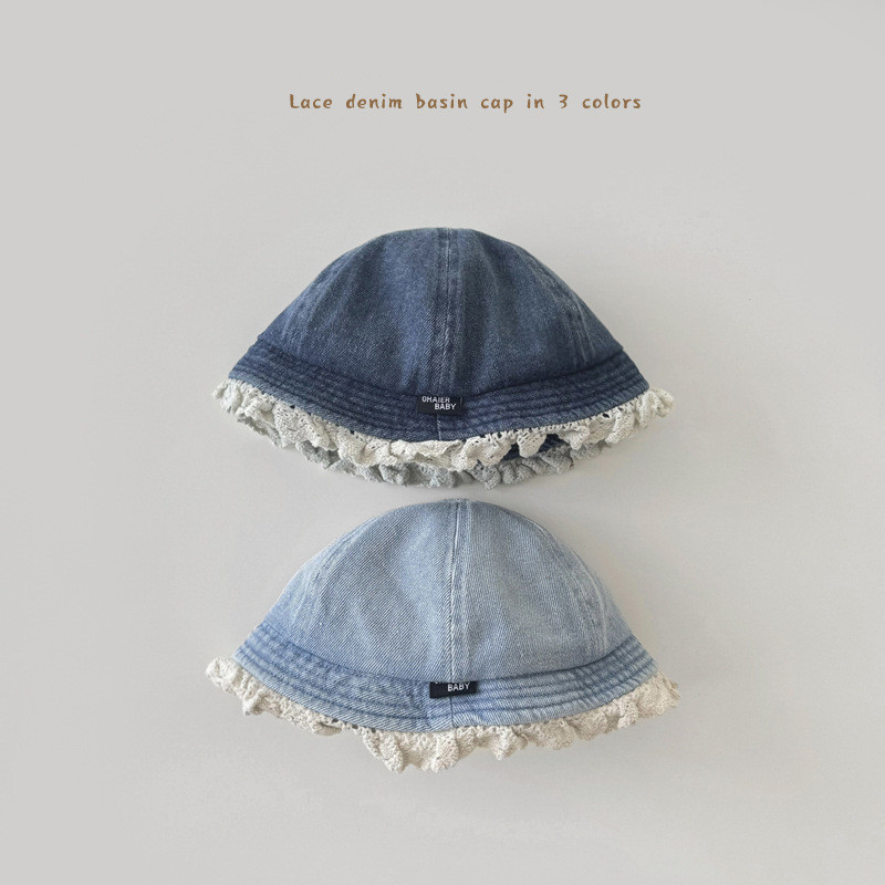 「2025」子供用★帽子★キャップ★ベビー★デニム★バケットハット★3色