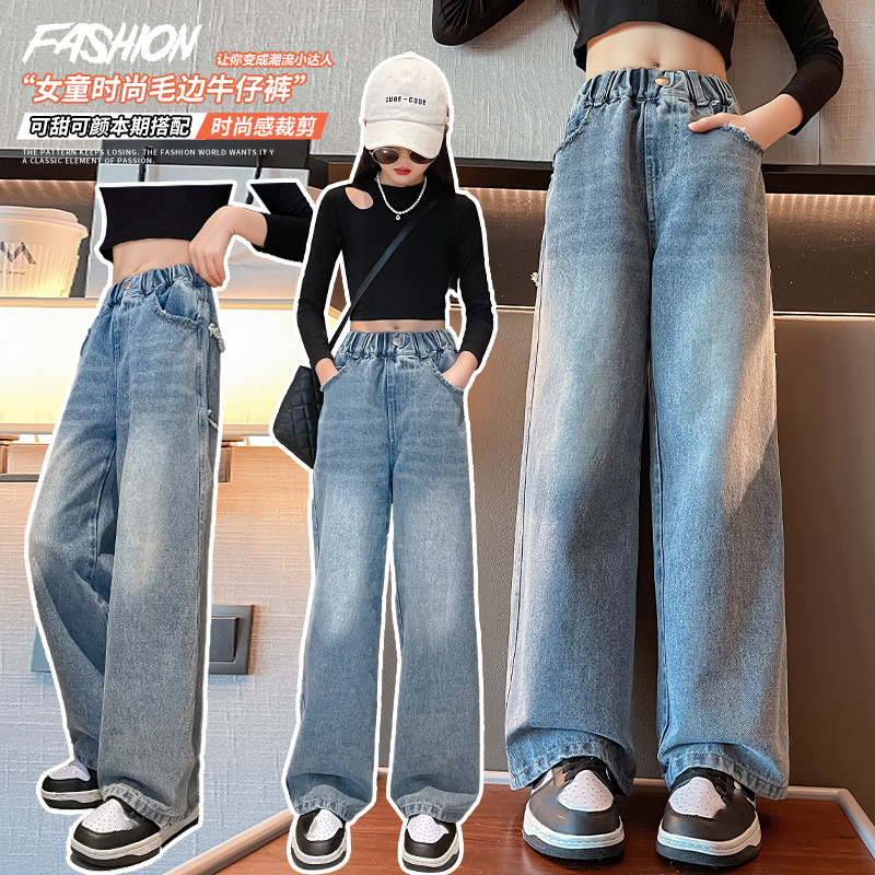「2025」子供服★ズボン★ボトムス★ジーンズ★韓国風子供服★2色120cm〜170cm