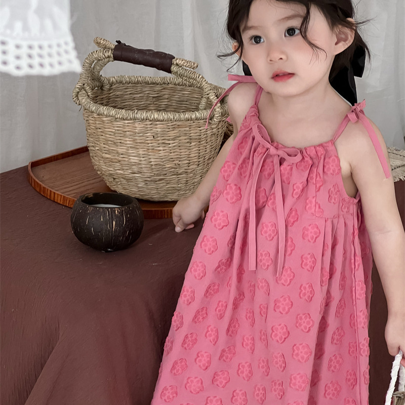 「2025」子供服★ワンピース★ノースリーブ★韓国風子供服★2色80cm〜130cm