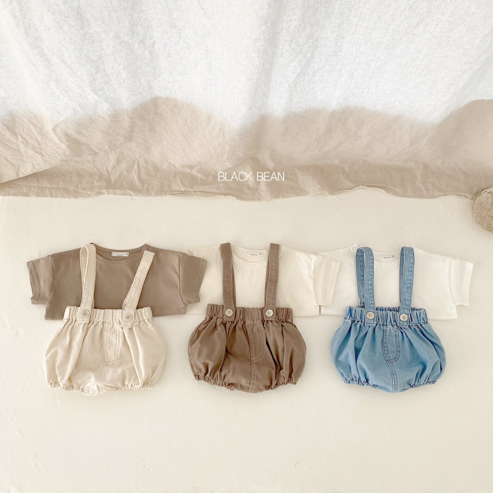 2025新作★ベビー服　トップス&サロペット分けて★66cm〜100cm 2色