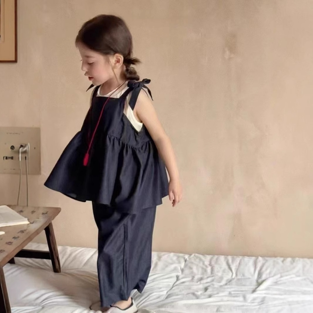 2025新作★子供服　吊りトップス+ズボン　セット★90cm〜140cm