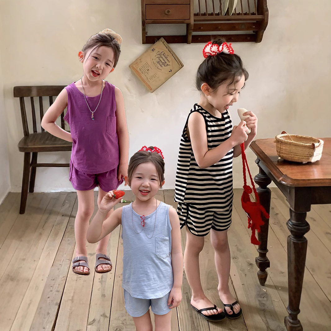 2025夏新品★子供服　セットアップ★90cm〜150cm 5色