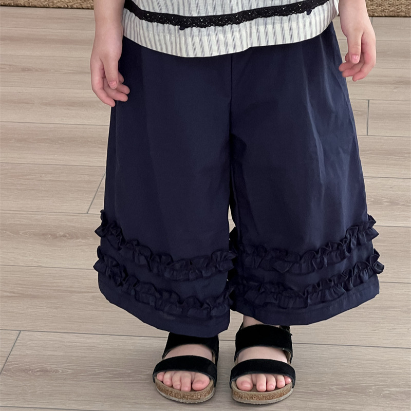 2025夏新入荷XF★子供服　ズボン★80cm〜130cm 2色