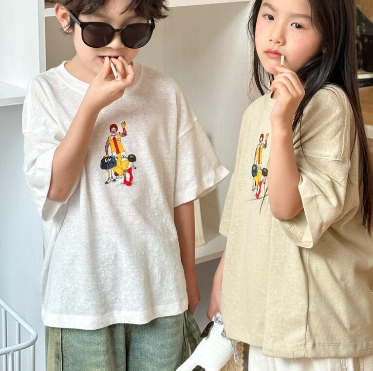 2025夏新作MX★子供服　トップス★90cm〜150cm 2色