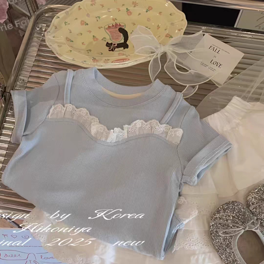 2025夏新作★子供服　トップス★90cm〜140cm 2色