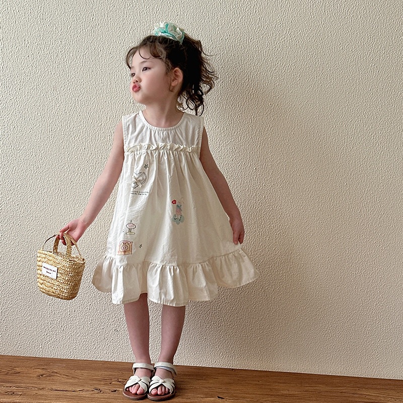 2025夏新品★子供服　ワンピース★80cm〜130cm 2色