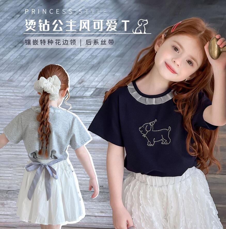 2025夏新品LMM★子供服　トップス★90cm〜150cm 2色