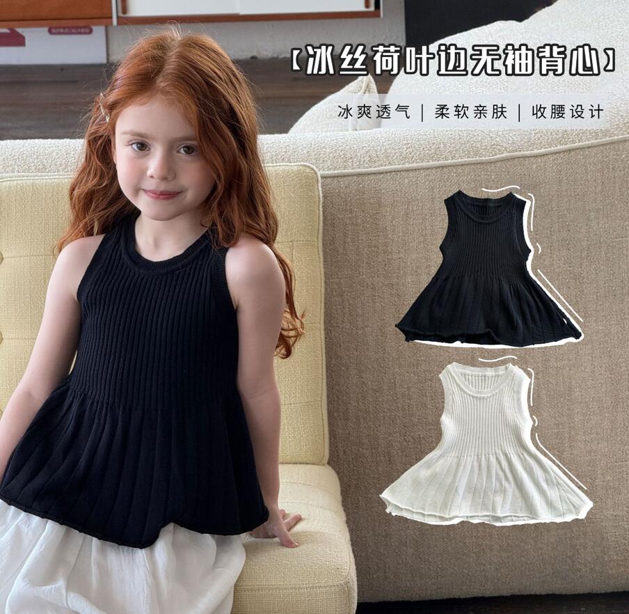 2025夏新作LMM★子供服　トップス★90cm〜150cm 2色