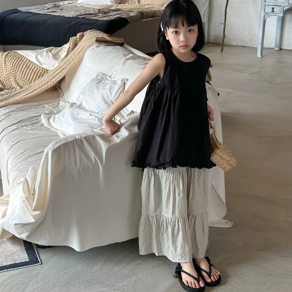 「2025」子供服★トップス★袖なしシャツ★ズボン★韓国風子供服★2色90cm〜150cm